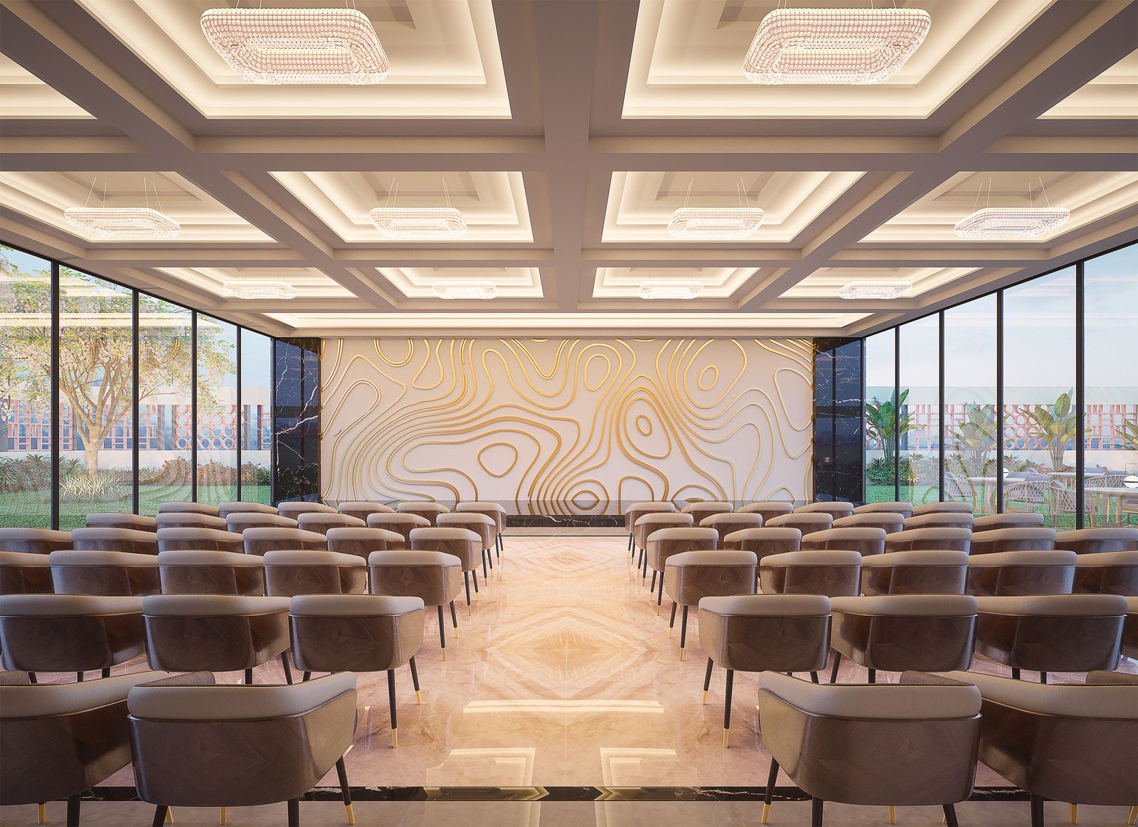 Auriga 9 party lounge, artistic impression