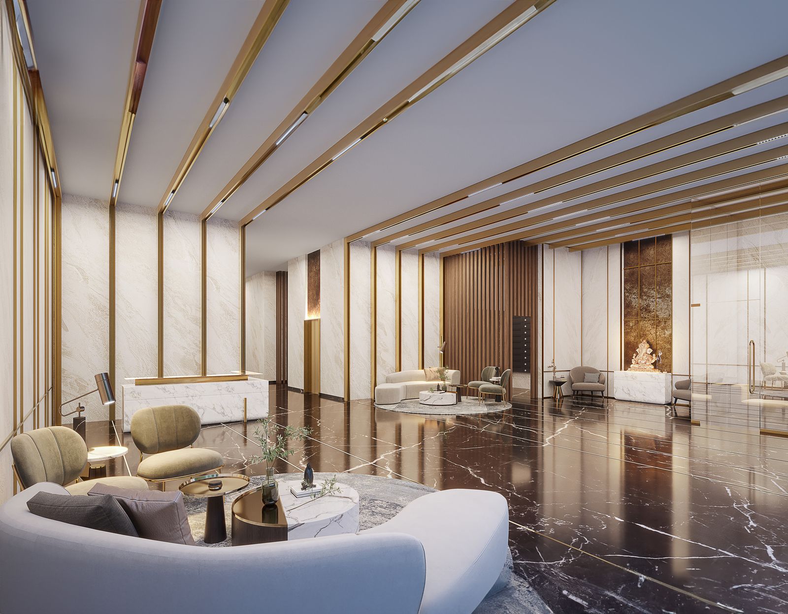 Auriga 9 entrance lobby, artistic impression