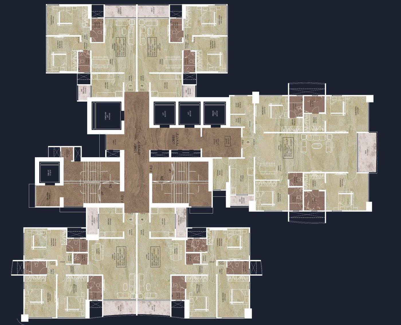 Auriga 9 typical floor plan